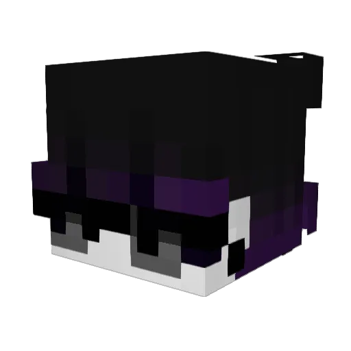Frijolitos12 Minecraft avatar head, 3D render