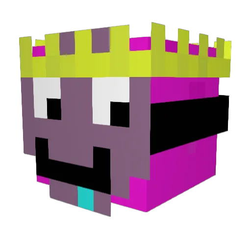 Frijou100 Minecraft avatar head, 3D render