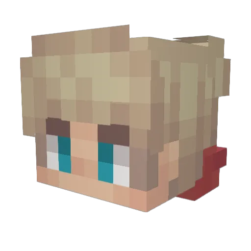 Frijsje10 Minecraft avatar head, 3D render