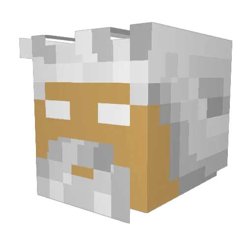 FrikaDika Minecraft avatar head, 3D render