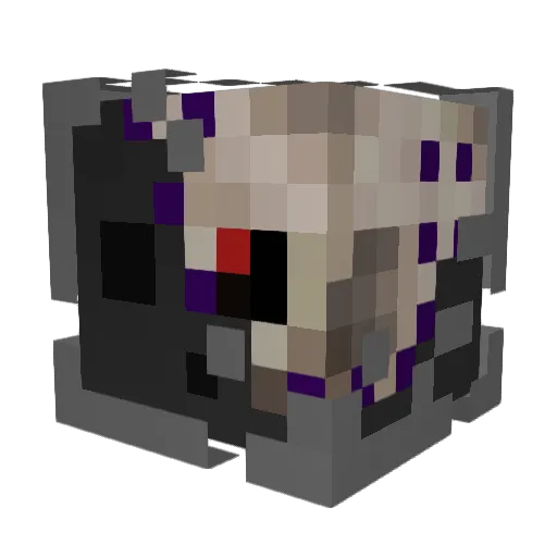 Frikase Minecraft avatar head, 3D render