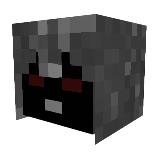 Frike1 Minecraft avatar head, 3D render