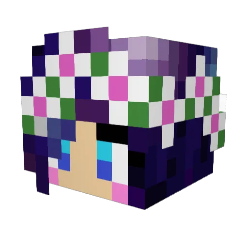 Frikii_ Minecraft avatar head, 3D render