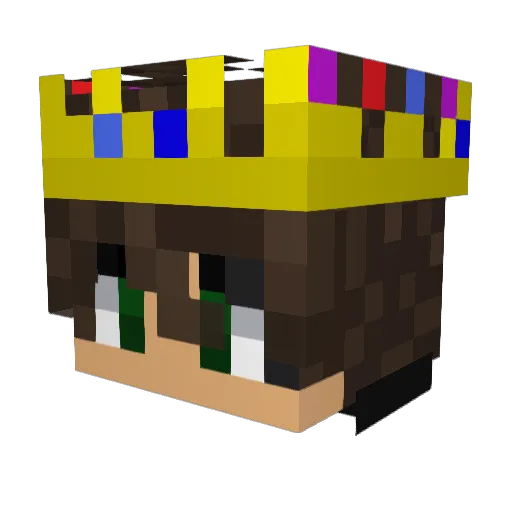 Frileur Minecraft avatar head, 3D render