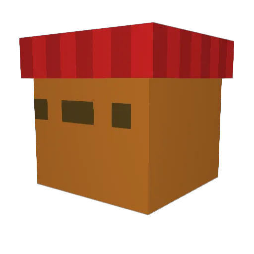 FrillyFrisk Minecraft avatar head, 3D render