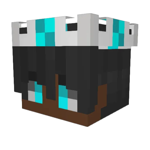 Frilob_Play Minecraft avatar head, 3D render