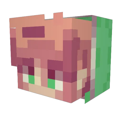 Frim1 Minecraft avatar head, 3D render