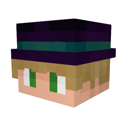 Frimak Minecraft avatar head, 3D render