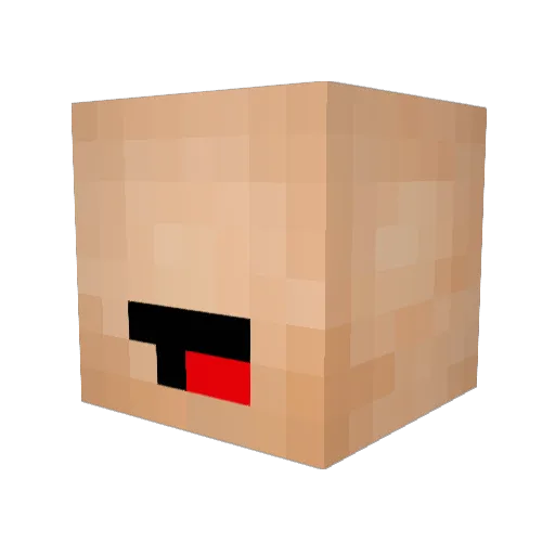 Frindal Minecraft avatar head, 3D render