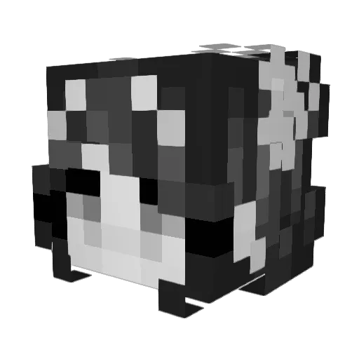 Frinoty Minecraft avatar head, 3D render