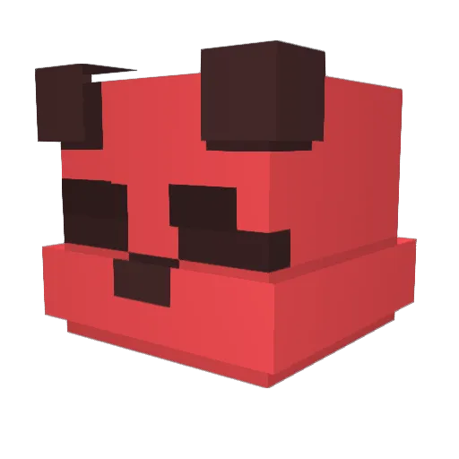 FrintR Minecraft avatar head, 3D render