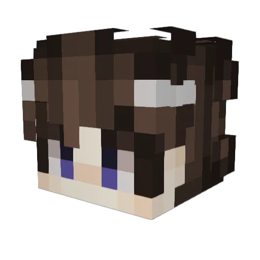 Frisbee_mm Minecraft avatar head, 3D render