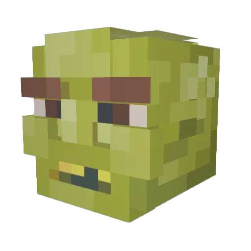 FrischToast Minecraft avatar head, 3D render