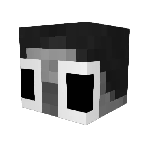 Frishka_ Minecraft avatar head, 3D render