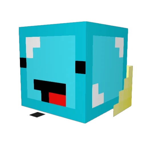Frisi__ Minecraft avatar head, 3D render