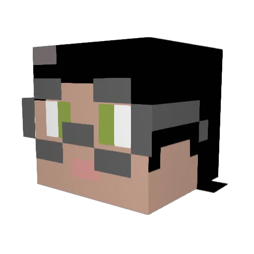 Frisia21 Minecraft avatar head, 3D render