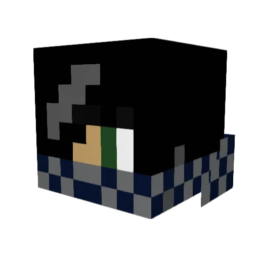 Frisk9 Minecraft avatar head, 3D render