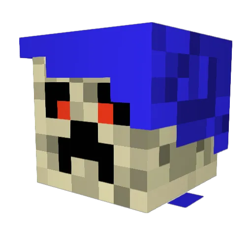 Friskiiiii Minecraft avatar head, 3D render