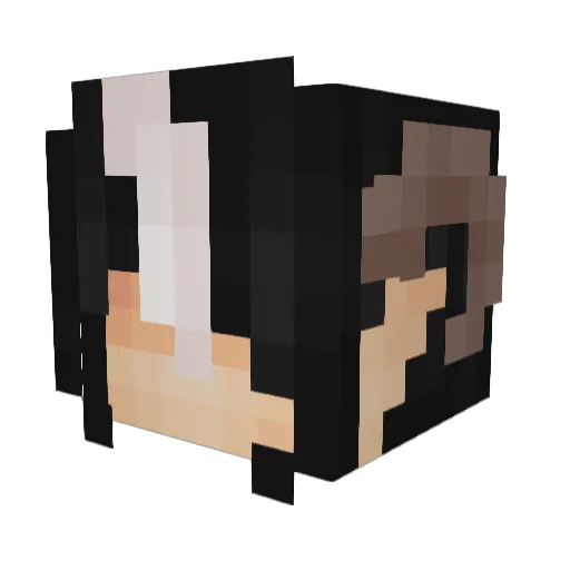 Friskini Minecraft avatar head, 3D render