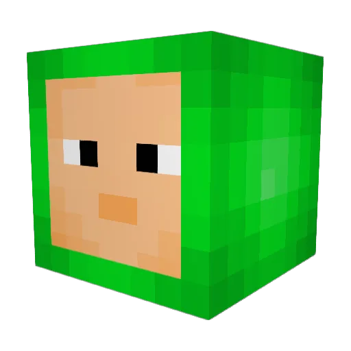 FriskyKorean Minecraft avatar head, 3D render