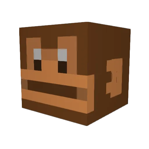 FriskyMunky Minecraft avatar head, 3D render