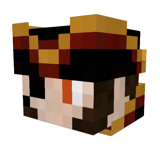 Friso_FD Minecraft avatar head, 3D render