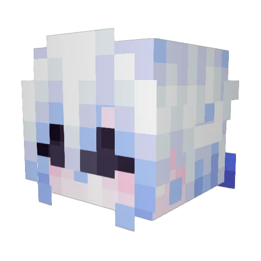 Fritalo1608 Minecraft avatar head, 3D render