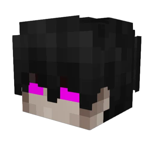 Friteuzz Minecraft avatar head, 3D render