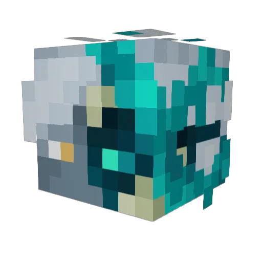 Fritizee Minecraft avatar head, 3D render