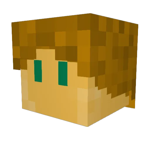 Frito01 Minecraft avatar head, 3D render