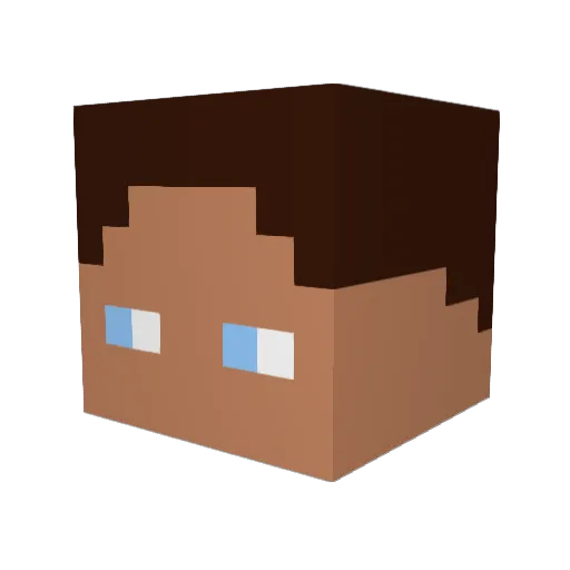 FrittenCraft Minecraft avatar head, 3D render