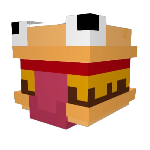 FrittenFritzl Minecraft avatar head, 3D render