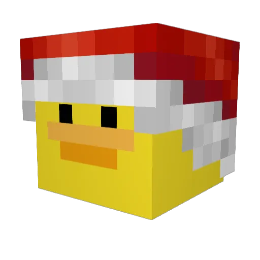 Frittenmann Minecraft avatar head, 3D render