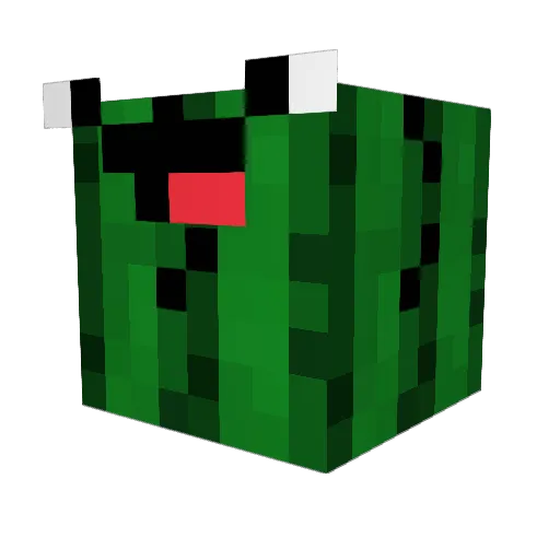 Frityz Minecraft avatar head, 3D render