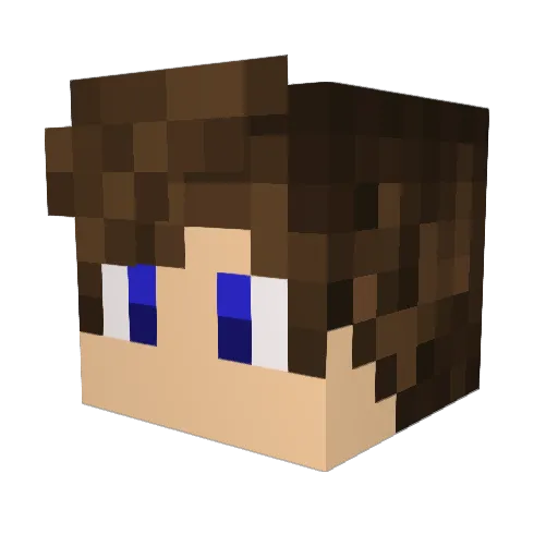 FritziGamingHD Minecraft avatar head, 3D render