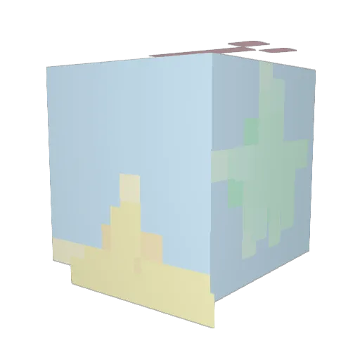 Fritzie31 Minecraft avatar head, 3D render