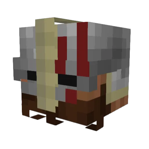 Fritzkof Minecraft avatar head, 3D render