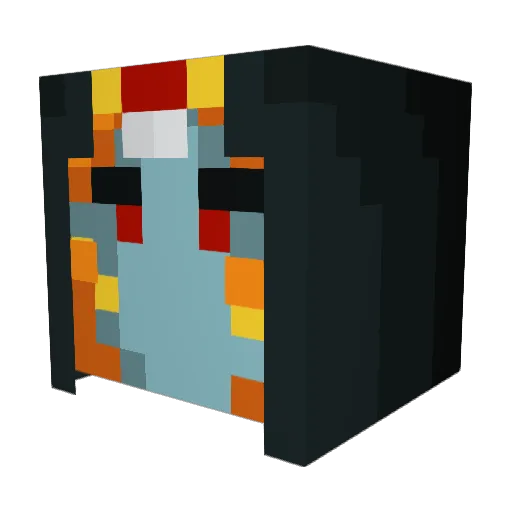 Fritztech Minecraft avatar head, 3D render