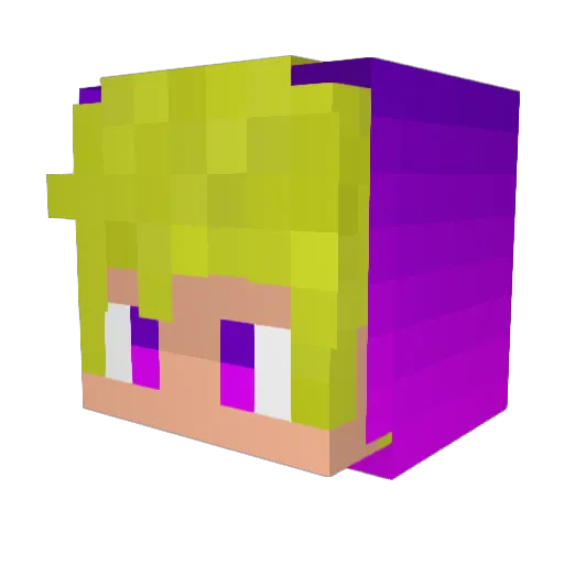 Friv4l Minecraft avatar head, 3D render