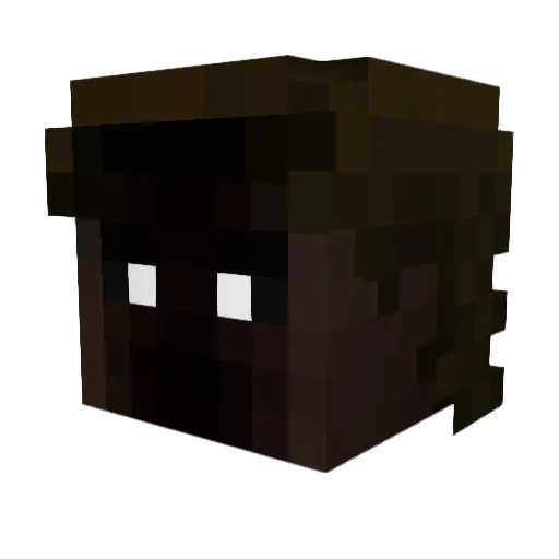 FrivolousMerc Minecraft avatar head, 3D render