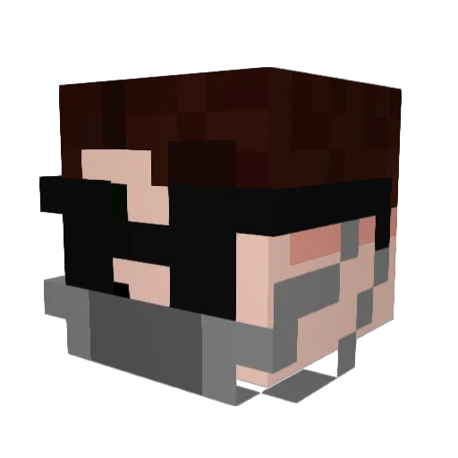 Frixrt_ Minecraft avatar head, 3D render