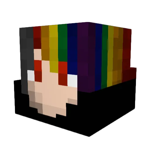 Frixx_PL Minecraft avatar head, 3D render