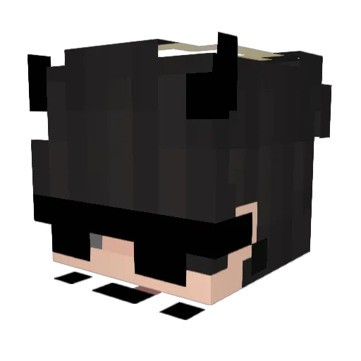 FrixxedByFrix Minecraft avatar head, 3D render