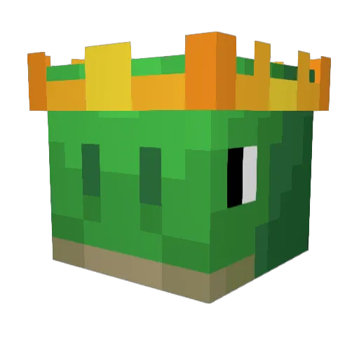 Frizem Minecraft avatar head, 3D render