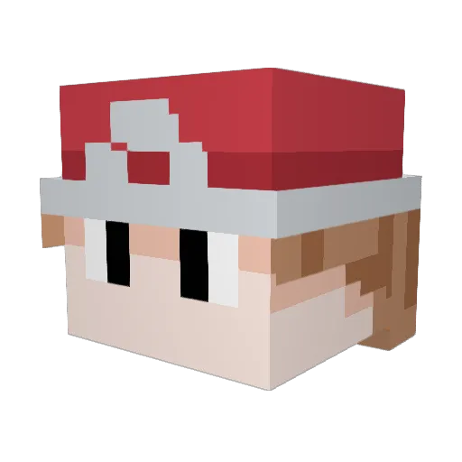 FrizzTMR Minecraft avatar head, 3D render