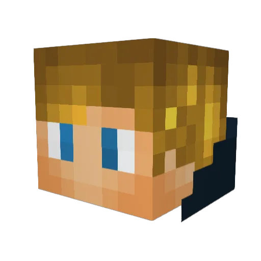 Frizzbeez Minecraft avatar head, 3D render