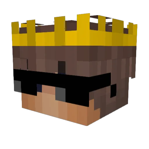 FrkMax Minecraft avatar head, 3D render