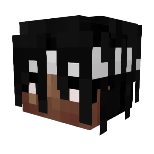 Frkean Minecraft avatar head, 3D render