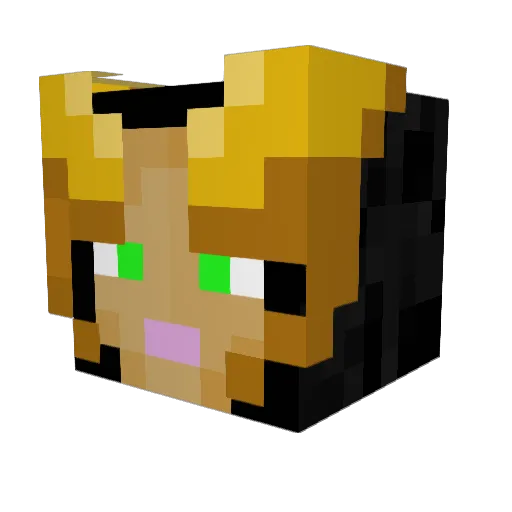 FrkkeFrank Minecraft avatar head, 3D render