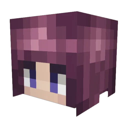 Frknk Minecraft avatar head, 3D render